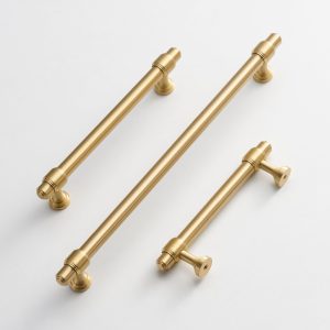 Gold Modern Brass Kitchen T-Bar Cabinet Drawer Pulls