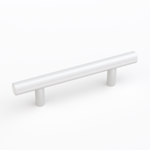 White Stainless Steel Euro Style Cabinet Pulls