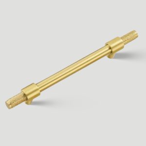 Solid Brass Knurled Kitchen T-Bar Cabinet Pulls