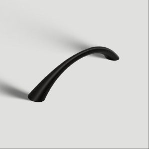 Solid Zinc Alloy Curved Cabinet Handles for Dresser Drawer