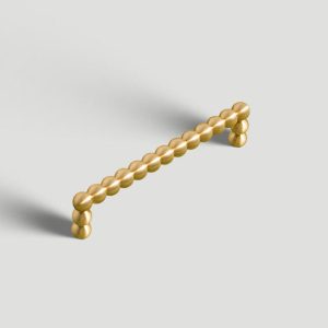 Vintage Spherical Brass Cabinet Handles